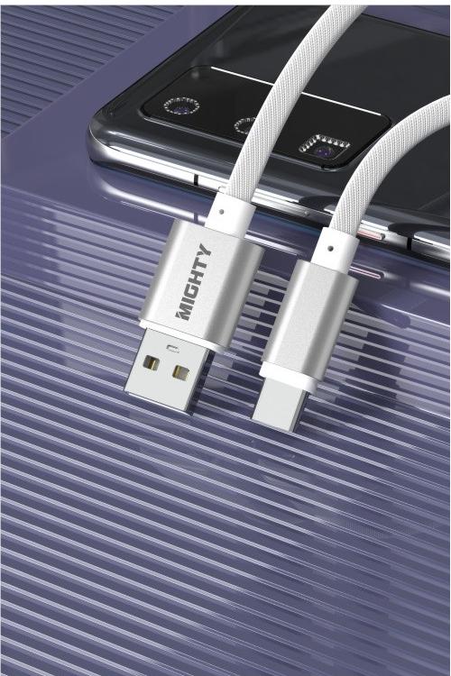 Mighty 4FT Fabric Type-C Cable White MK179